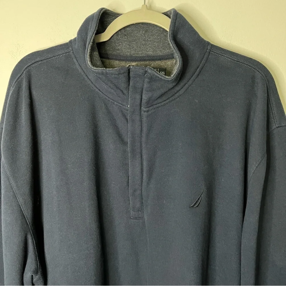 Men’s Nautica blue half zip pullover sweater size XXL